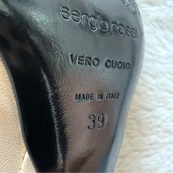 Sergio Rossi vintage women heeled boots size 39 Authentic - Picture 5 of 8